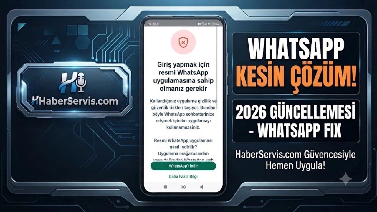 Giriş Yapmak İçin Resmi Whatsapp Uygulamasına Sahip Olmanız Gerekir Hatası 100% Çözüm