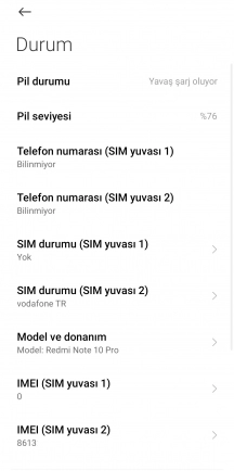 Redmi Note 10 - Redmi Note 10 Pro imei repair çözüldü